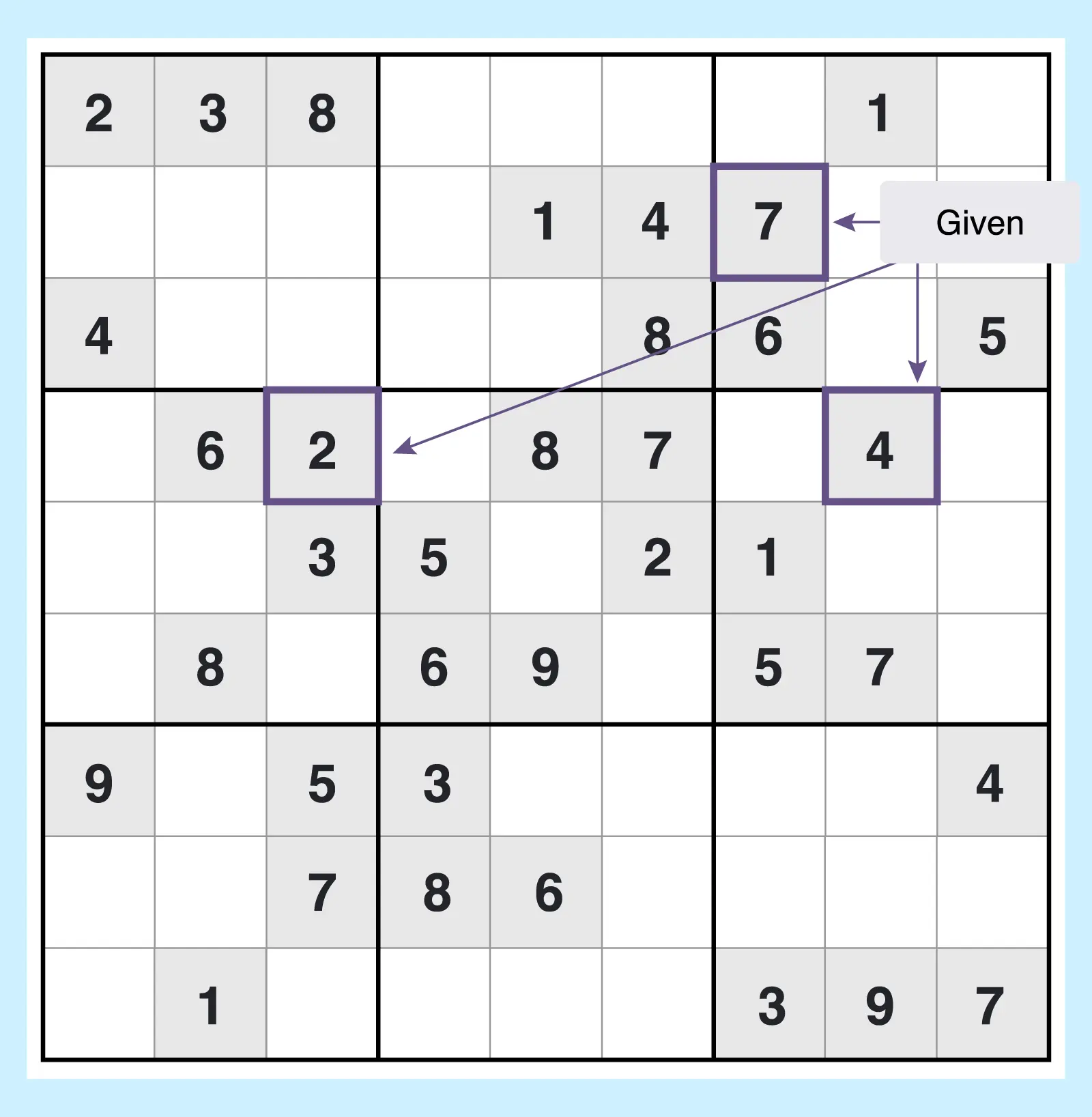classic sudoku grid example