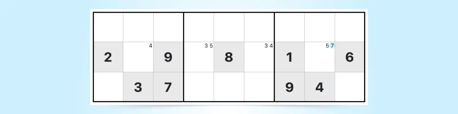 hidden single sudoku strategy example