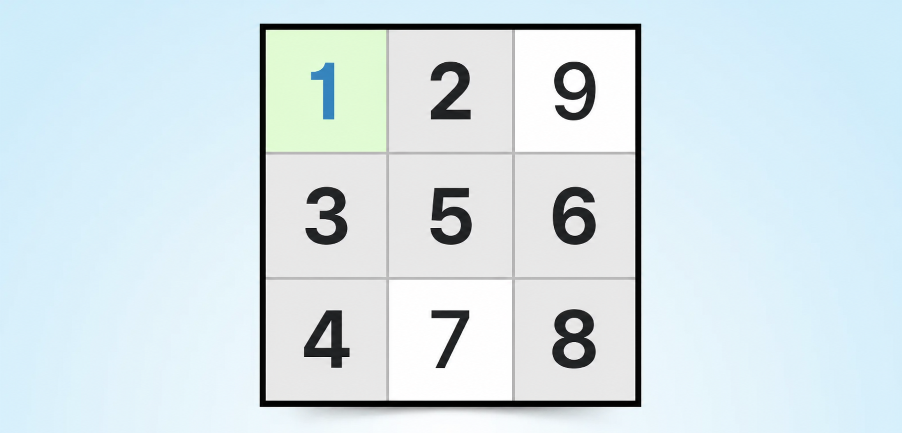 Beispiel für eine Sudoku-Strategie mit nacktem Single