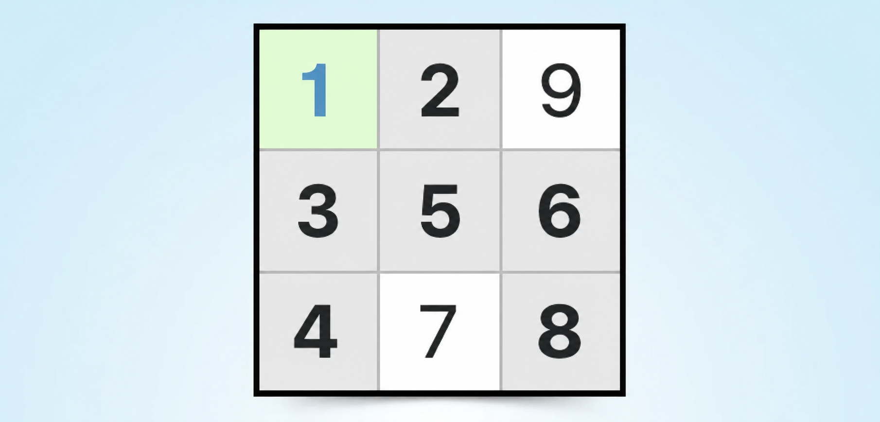 παράδειγμα στρατηγικής Sudoku γυμνού μονού