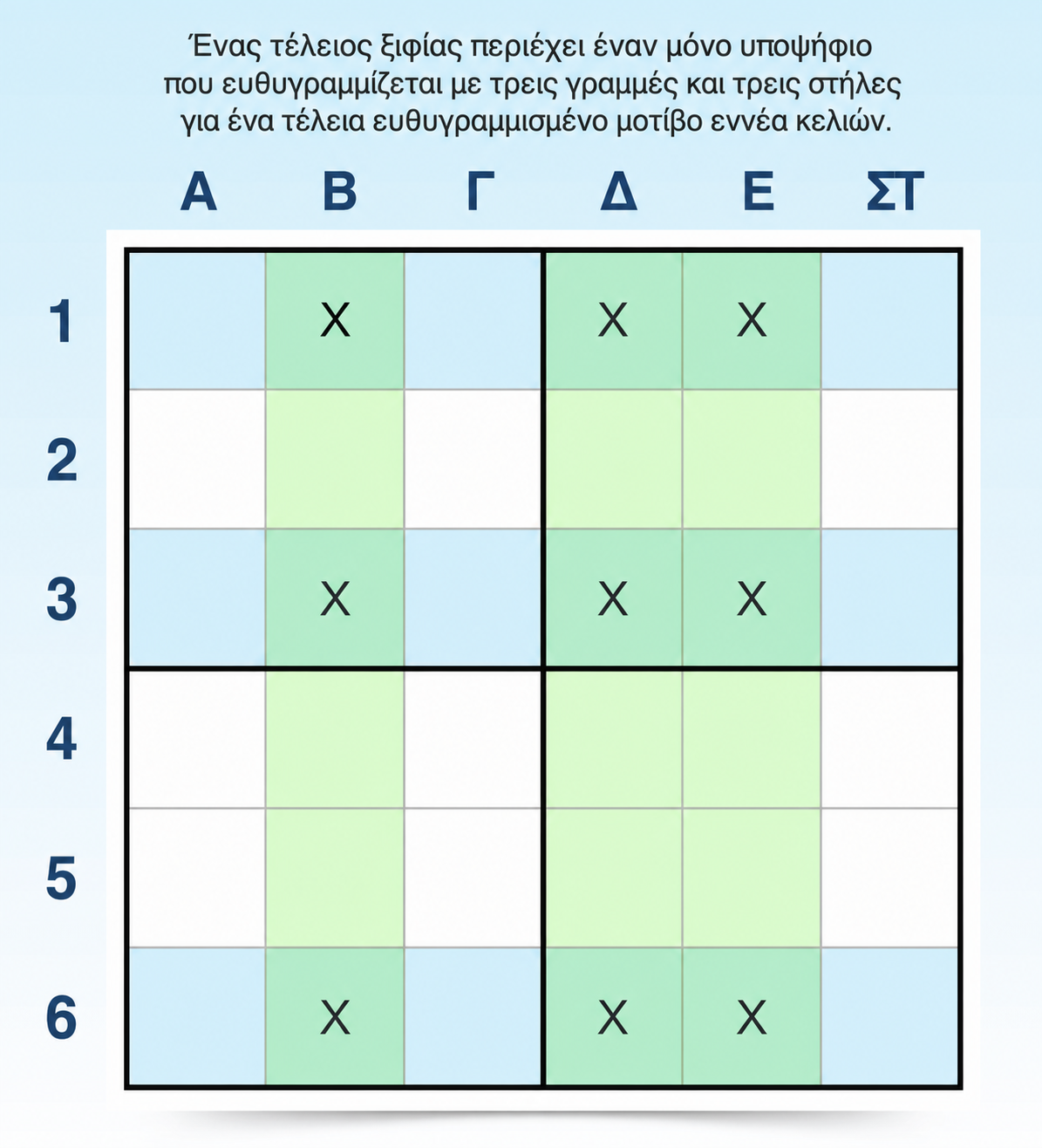 παράδειγμα τεχνικής swordfish στο sudoku