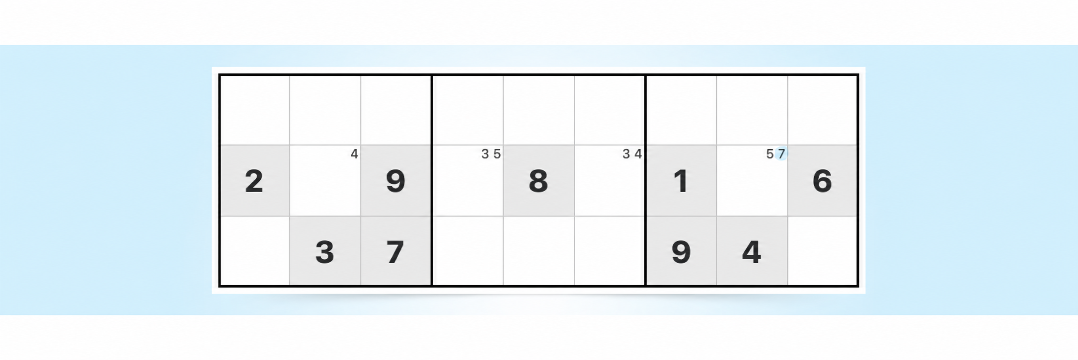 ejemplo de estrategia de único oculto en sudoku