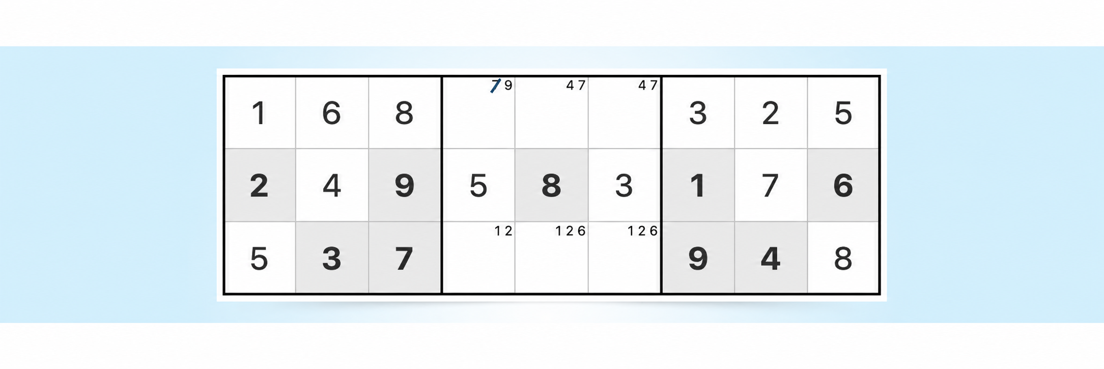 exemple de stratégie de sudoku avec paire nue