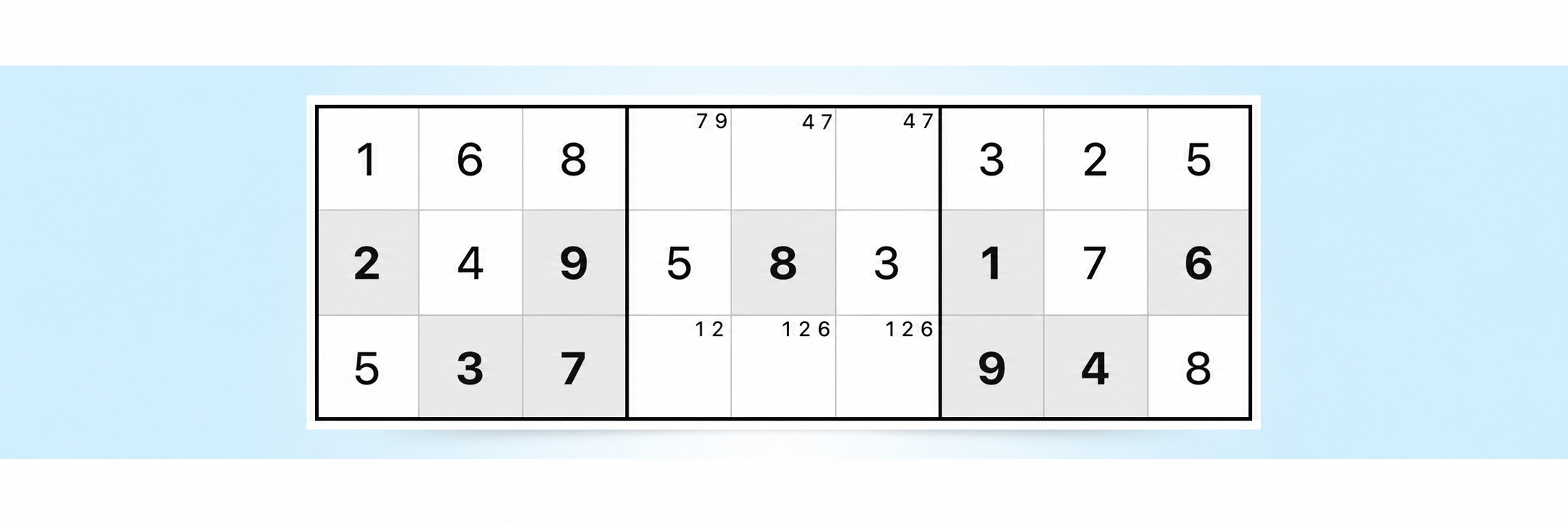 esempio di strategia della coppia nuda per Sudoku