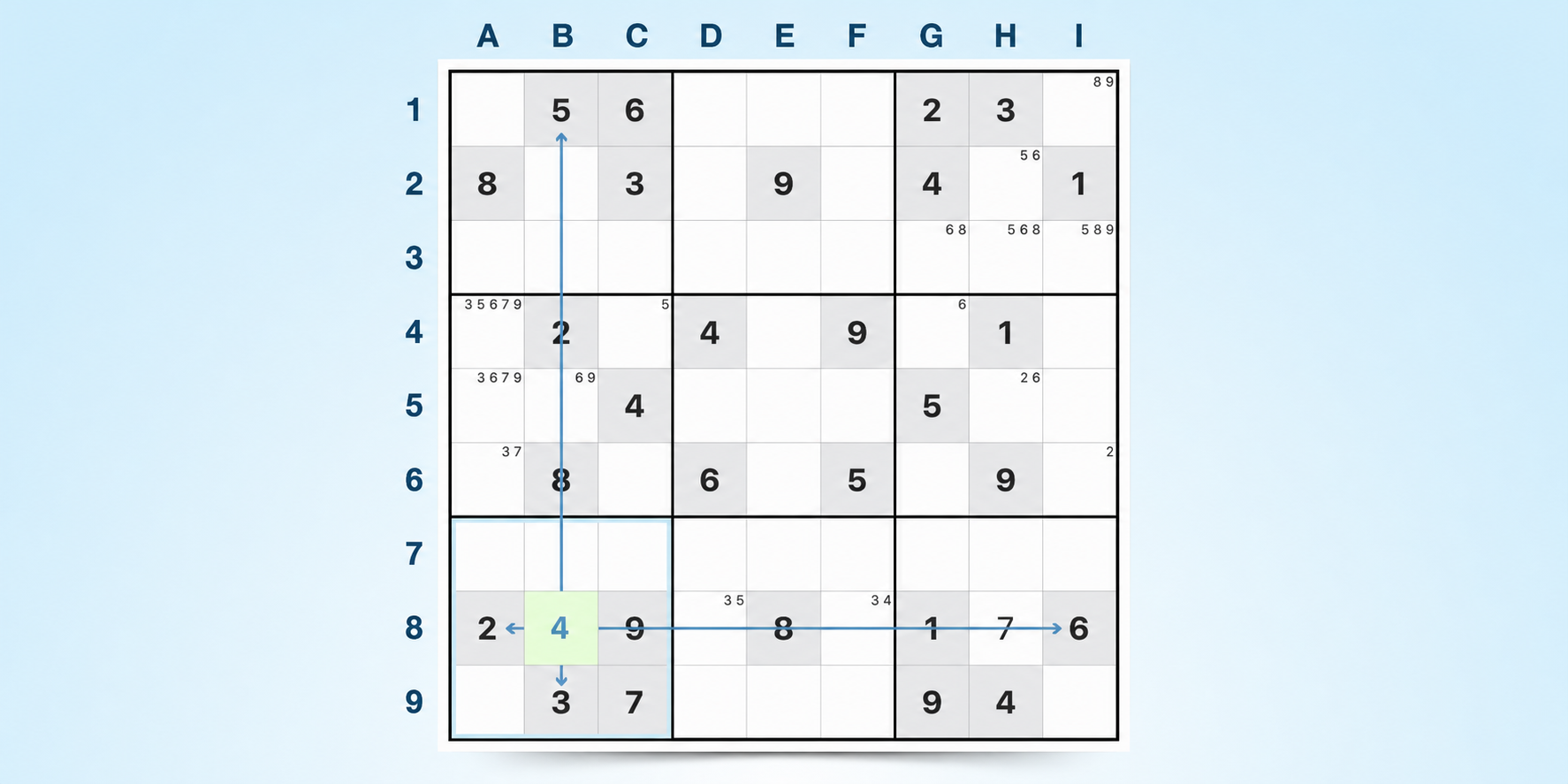 tecnica di Sudoku dell’ultimo numero possibile