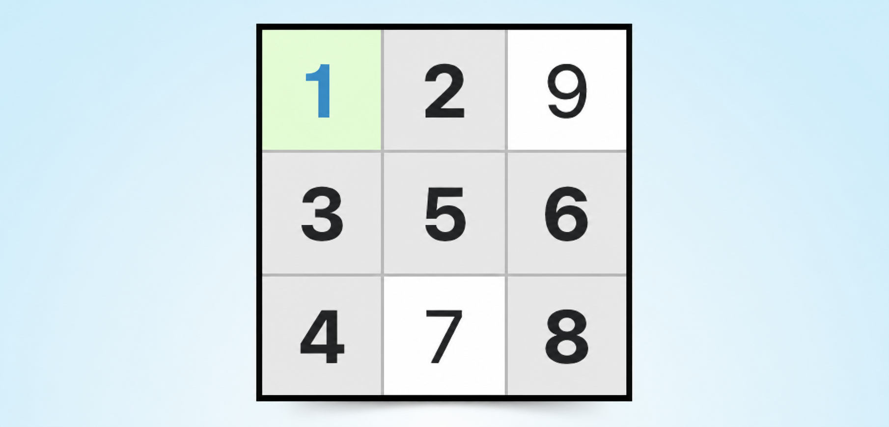 voorbeeld van een naakte single als sudoku-strategie