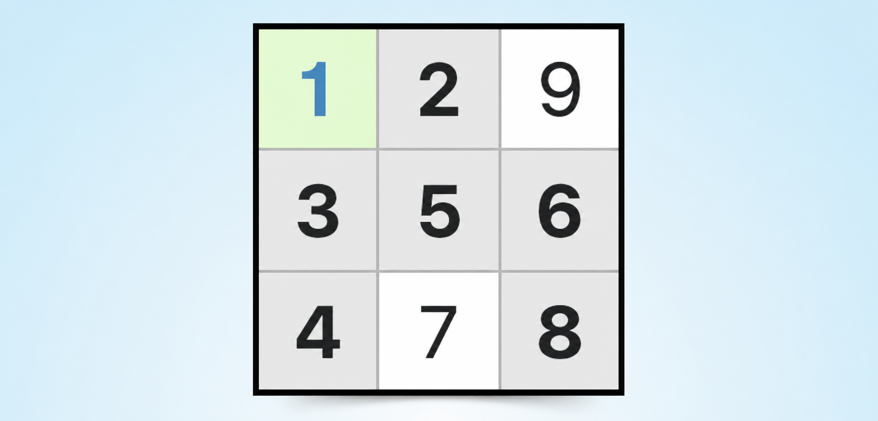 przykład strategii nagiego singla w sudoku