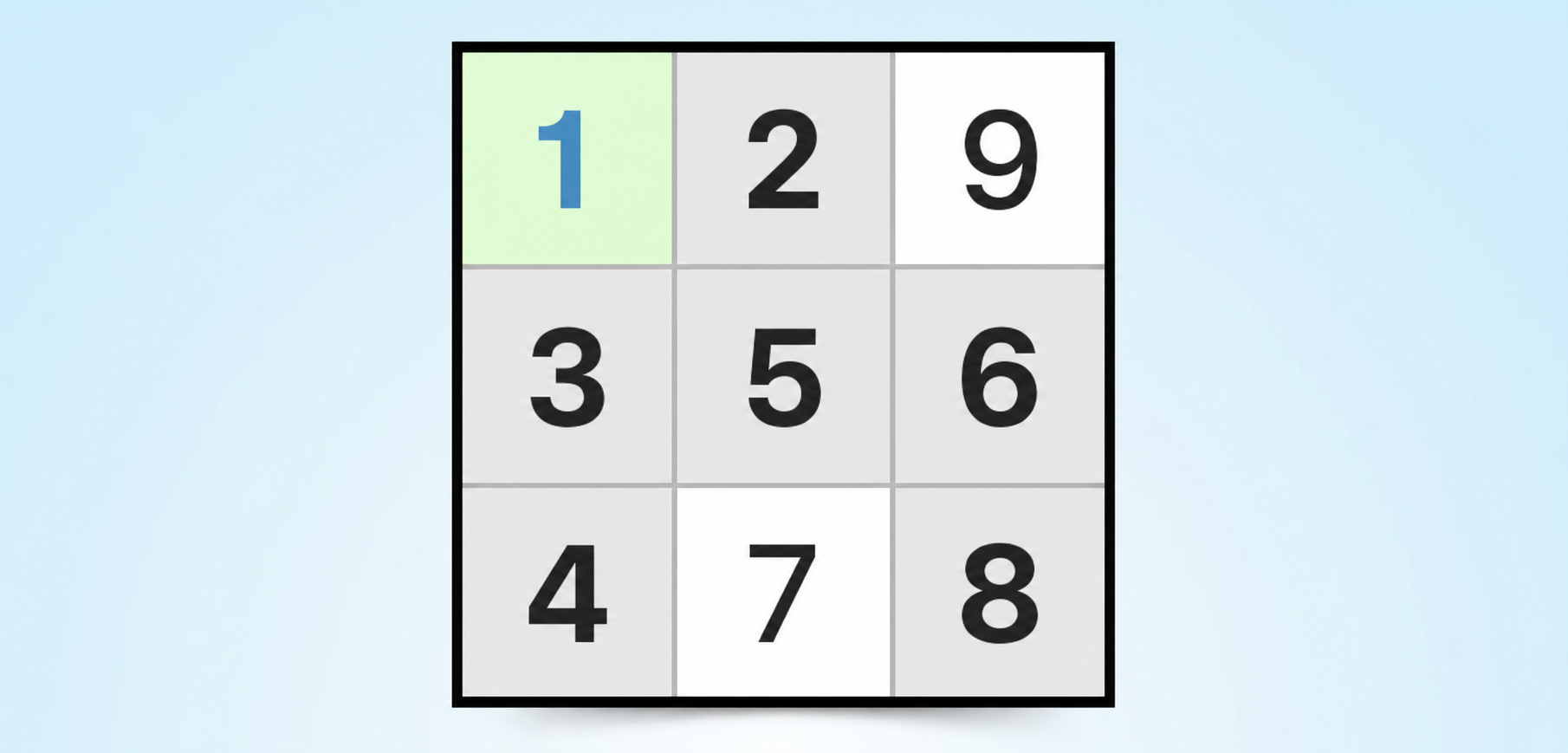 exemplo de estratégia de candidato único explícito no Sudoku