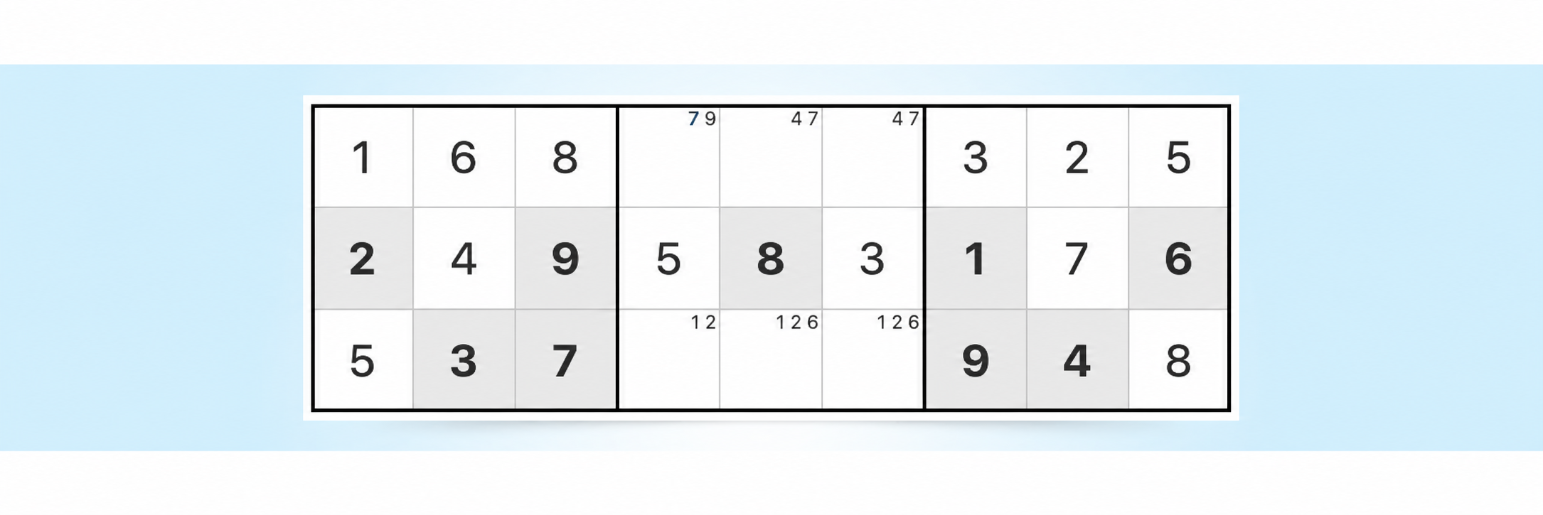 exemplo de estratégia de par explícito no Sudoku
