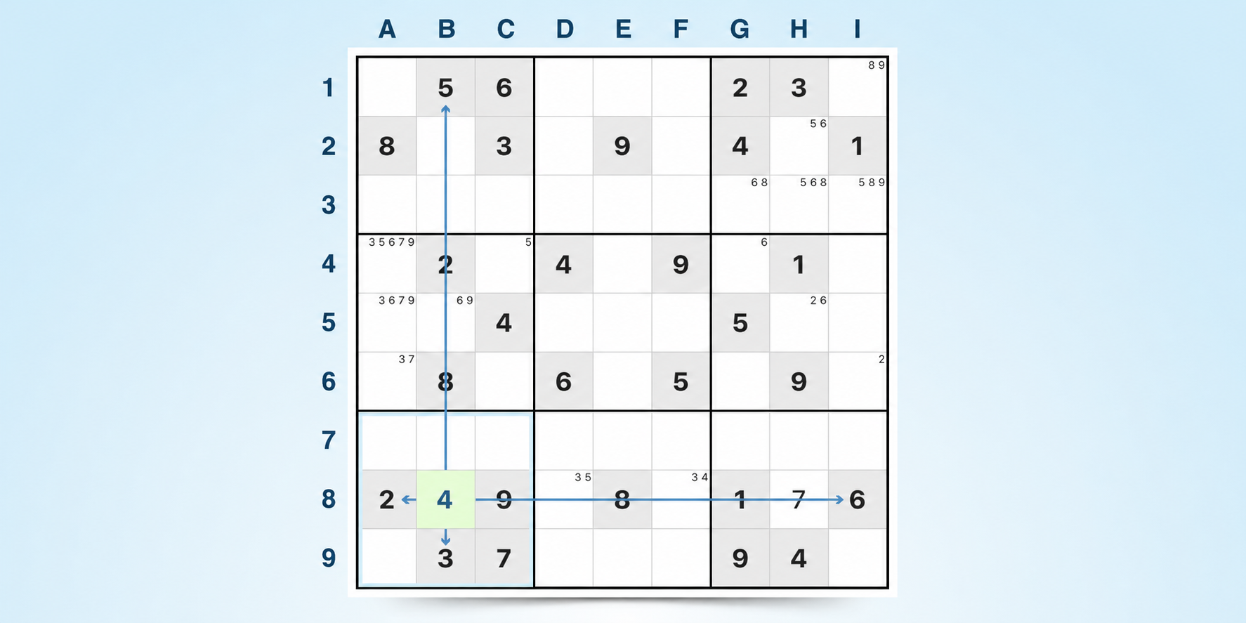 técnica do último número possível no Sudoku