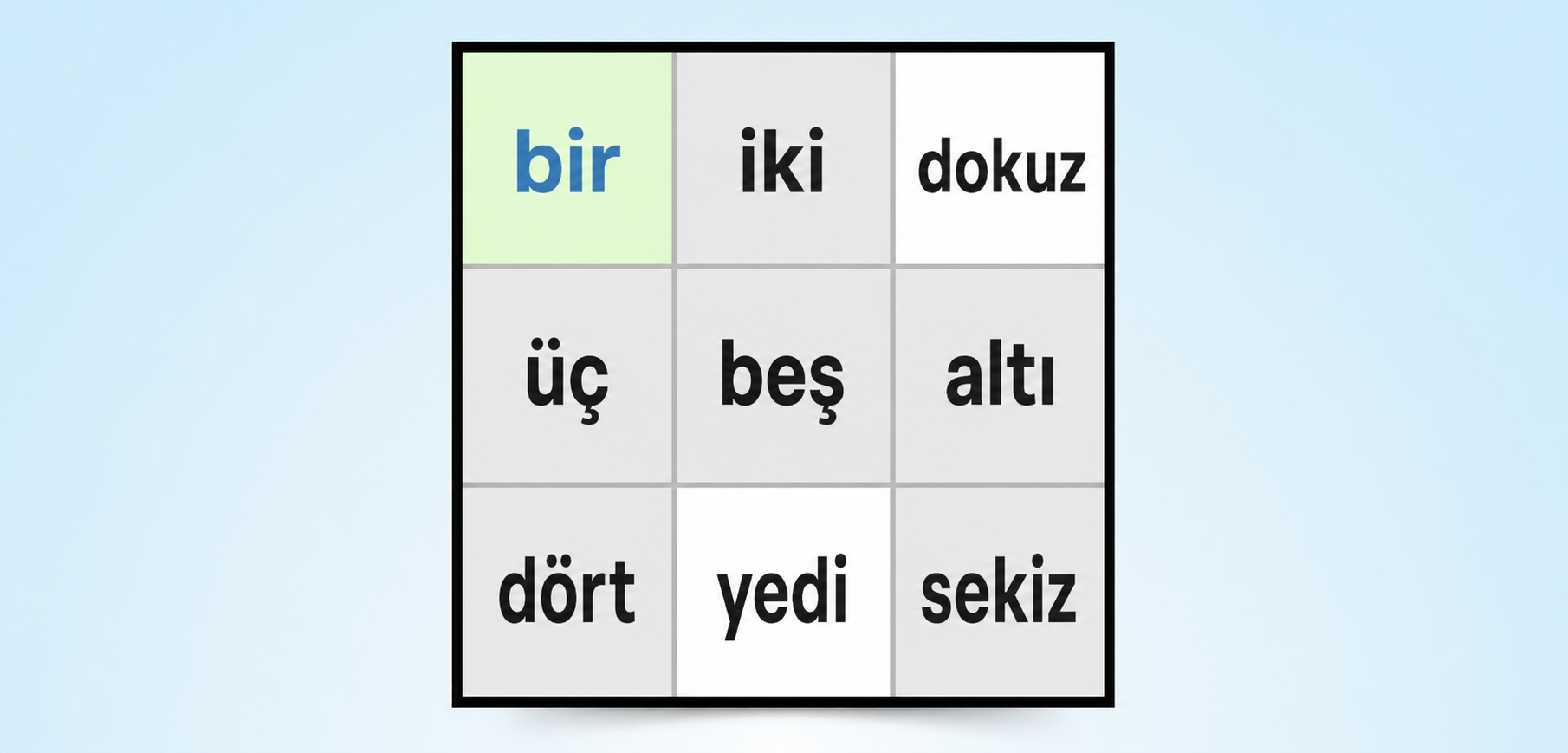 çıplak tekli Sudoku stratejisi örneği