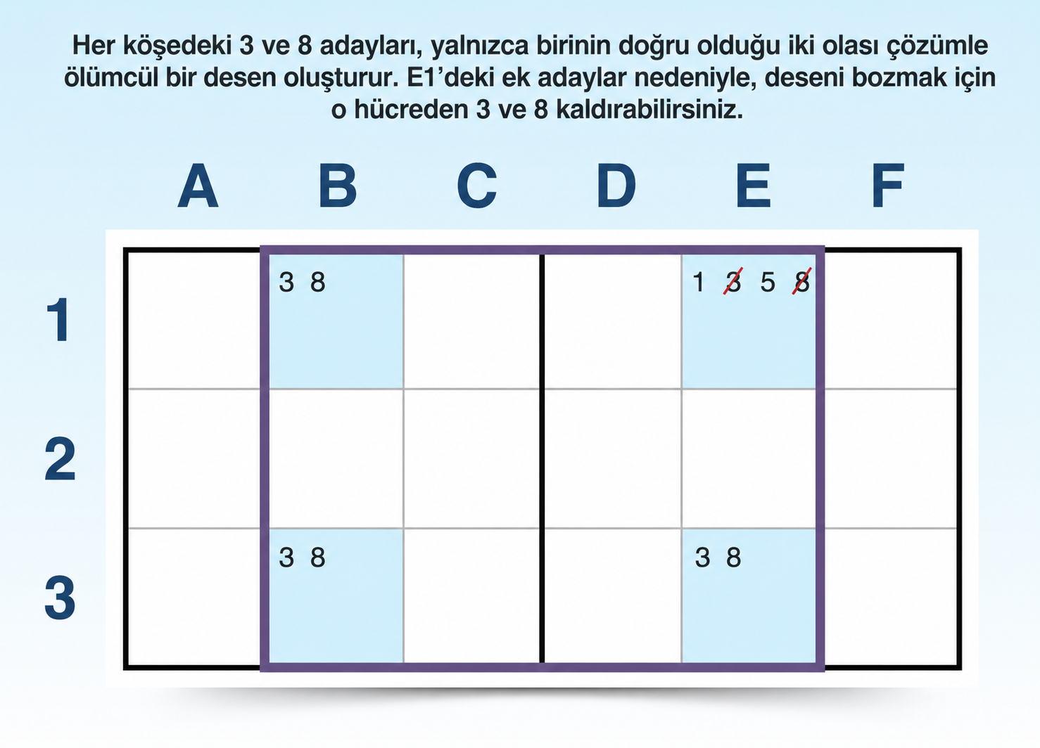 tip 1 benzersiz dikdörtgen örneği