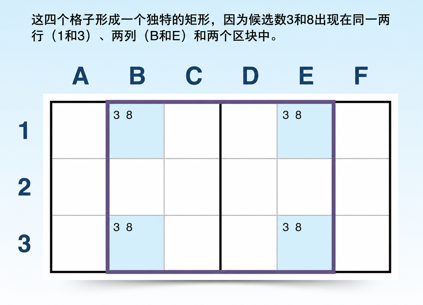 唯一 sudoku 策略示例