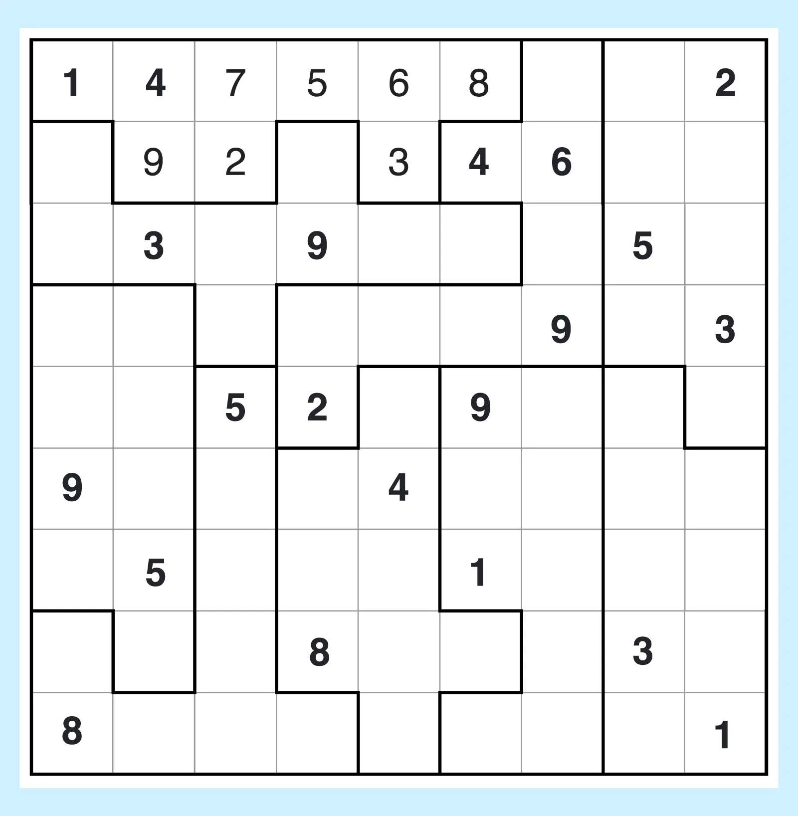 jigsaw sudoku grid example