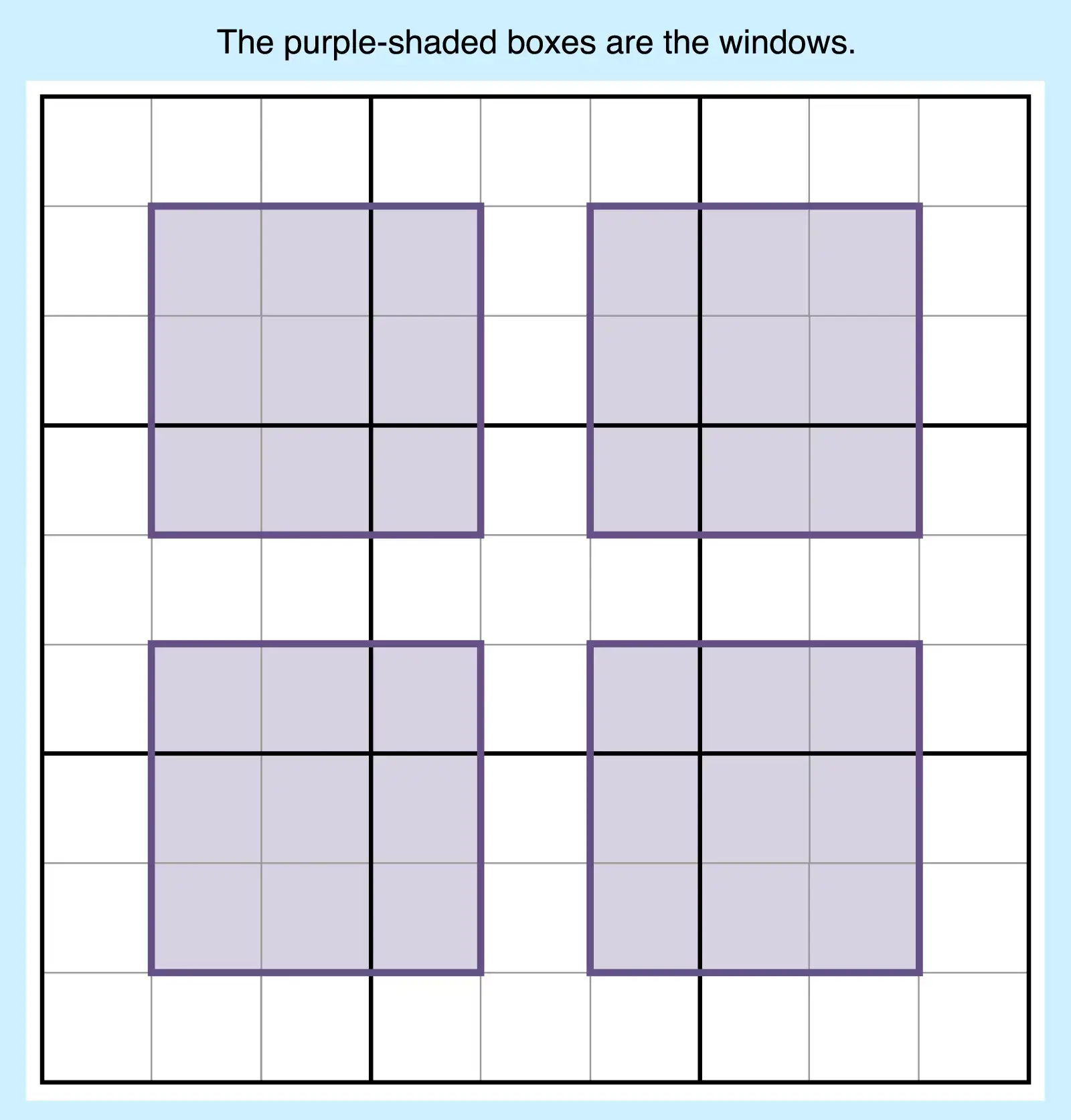 windoku sudoku grid example